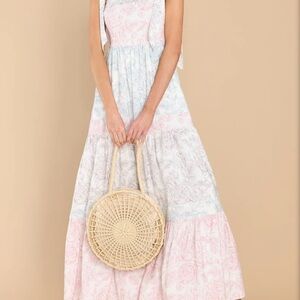 COPY - Maxi Red Dress Boutique floral dress, worn only once